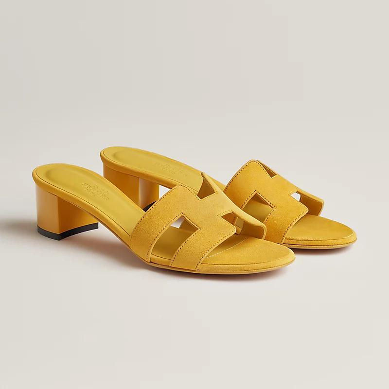 Giày Hermes Oasis Sandal Nữ Vàng